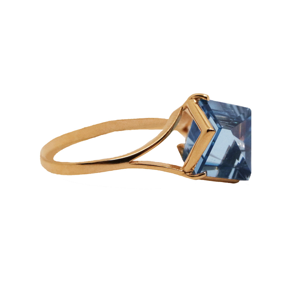 Кольцо из золота с камнем Топаз г/т фото, цены