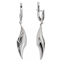 Серьги из серебра без вставок фото, цены