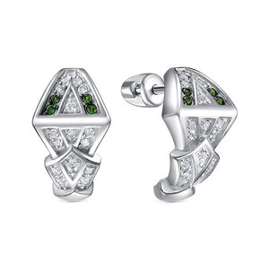 Пуссеты из серебра с камнем Фианит фото, цены