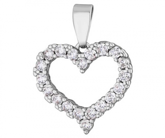 Подвеска из серебра с камнем Фианит фото, цены