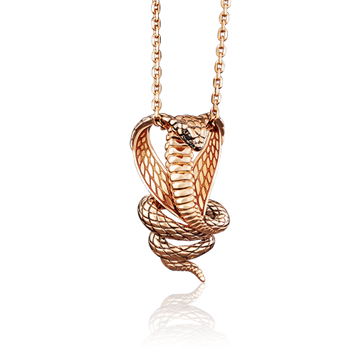 Подвеска из золота с камнем Фианит, вставками эмали фото, цены