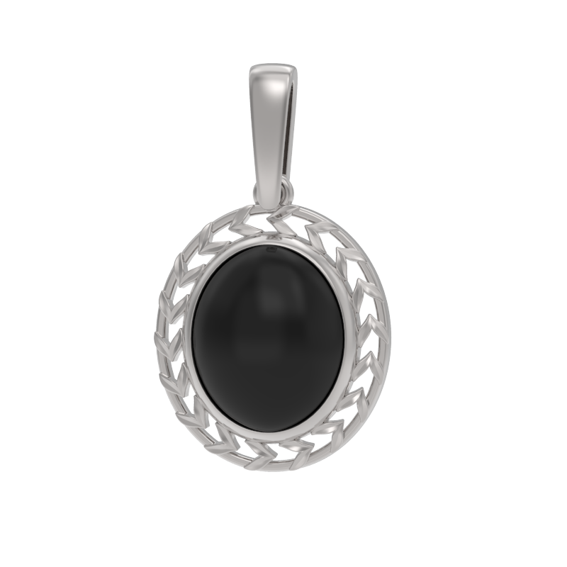 Подвеска из серебра с камнем Агат фото, цены