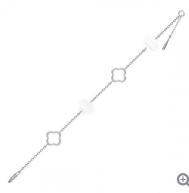 Браслет из серебра с камнем Перламутр фото, цены