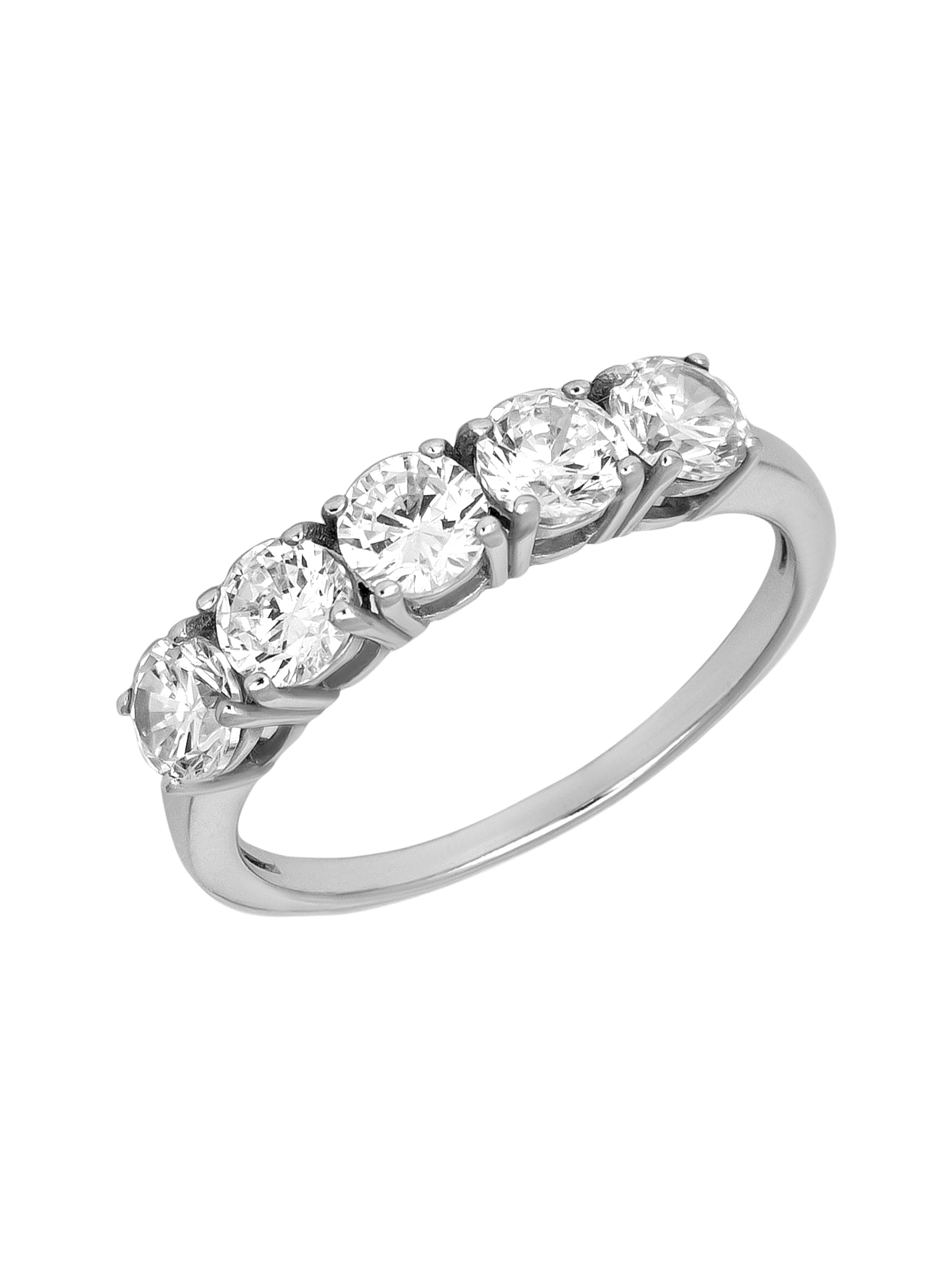 Кольцо из серебра с камнем Фианит фото, цены