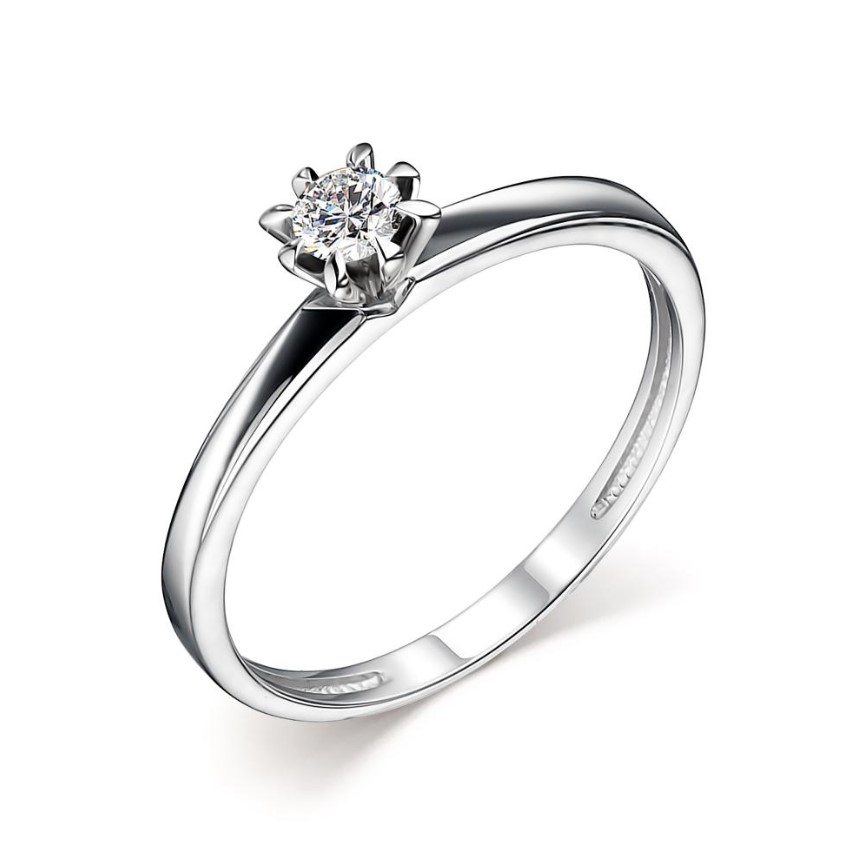 Кольцо из золота с камнем Бриллиант фото, цены