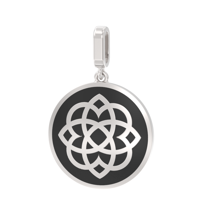 Кулон из серебра с камнем вставками эмали фото, цены