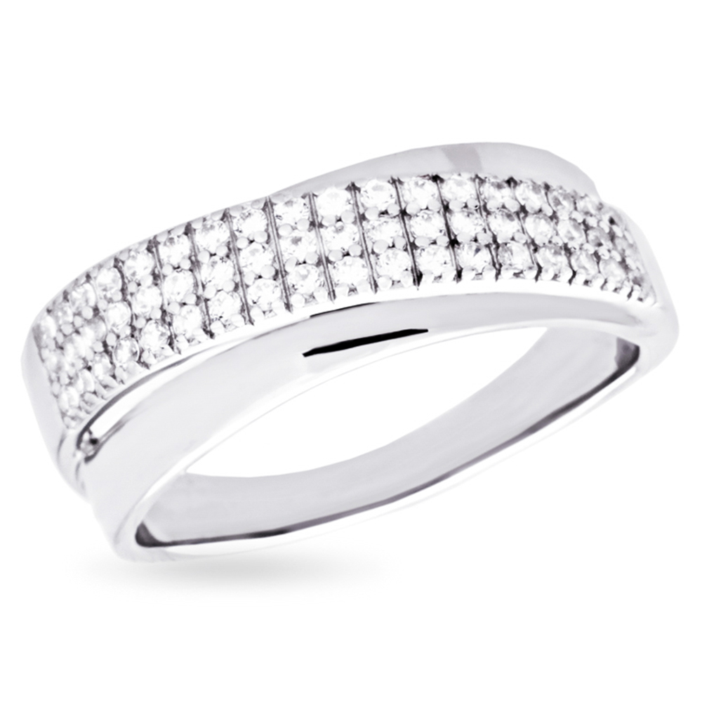 Кольцо из серебра с камнем Фианит фото, цены