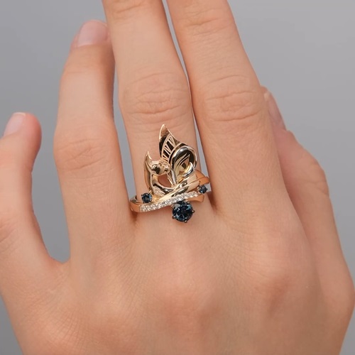 Кольцо из золота с камнем Топаз фото, цены