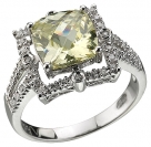 Кольцо из серебра с камнем Циркон фото, цены