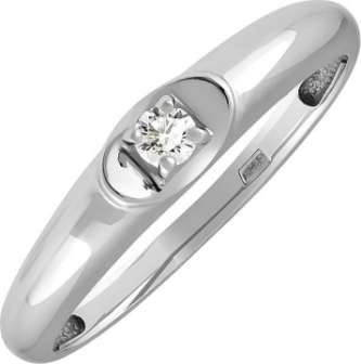 Кольцо из золота с камнем Бриллиант фото, цены