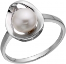 Кольцо из серебра с камнем Жемчуг фото, цены