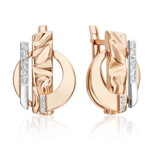 Серьги из золота с камнем Топаз фото, цены