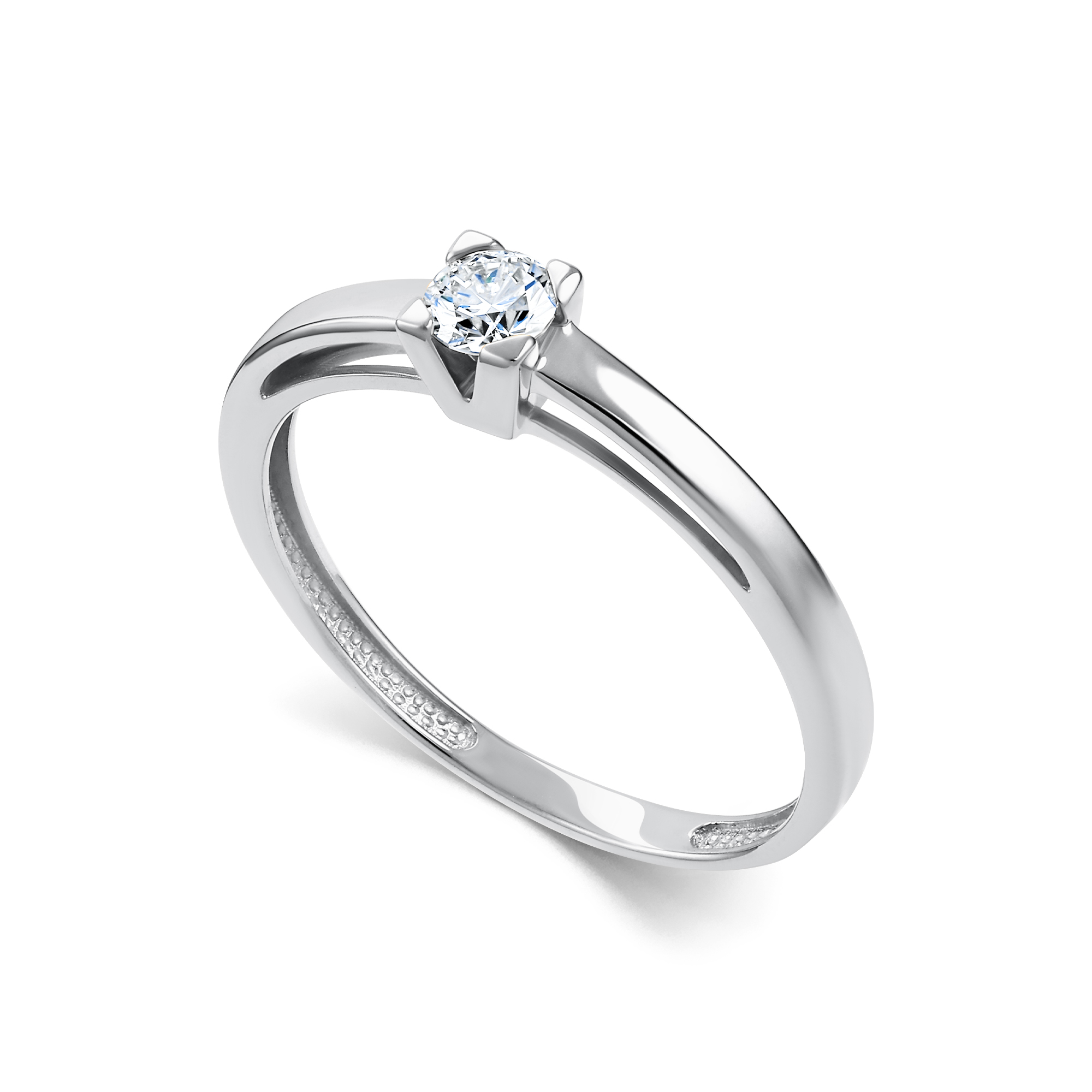 Кольцо из золота с камнем Бриллиант фото, цены