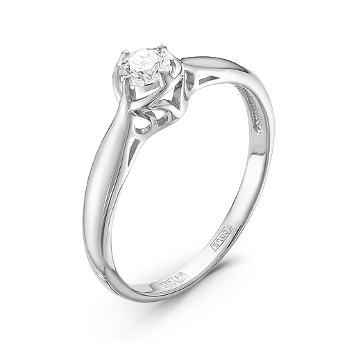 Кольцо из золота с камнем Бриллиант фото, цены