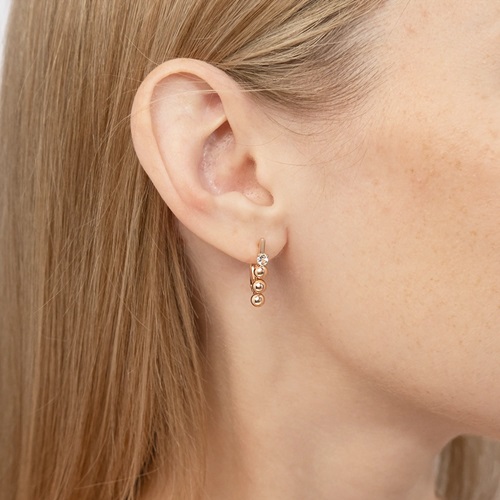 Серьги из золота с камнем Топаз фото, цены