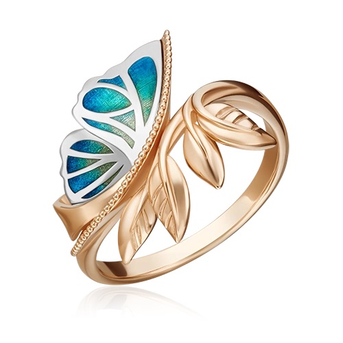 Кольцо из золота с камнем вставками эмали фото, цены