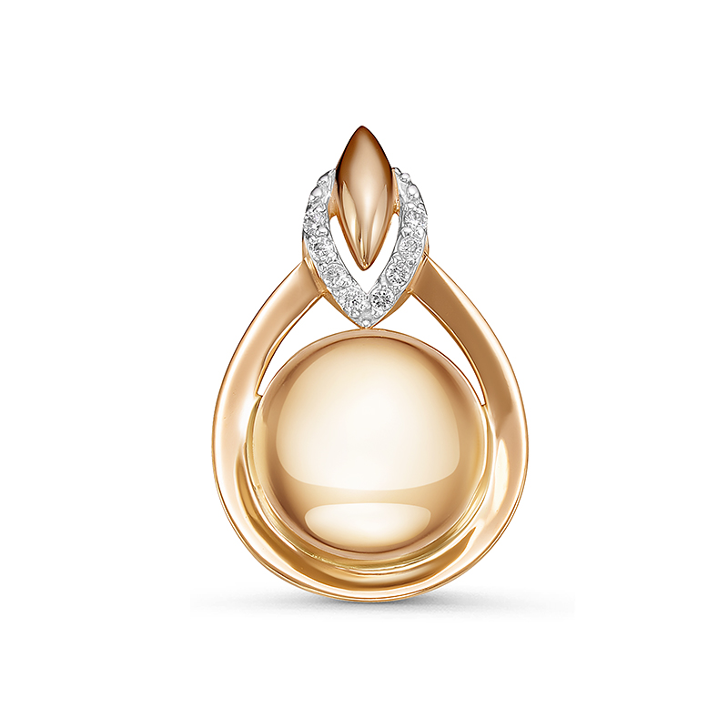 Подвеска из золота с камнем Фианит фото, цены