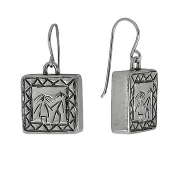 Серьги из серебра без вставок фото, цены