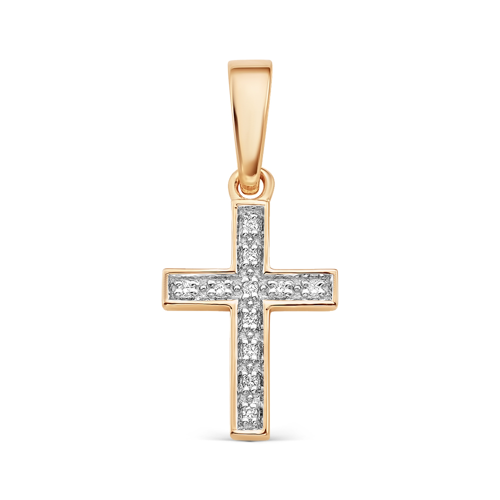 Подвеска из золота с камнем Бриллиант фото, цены