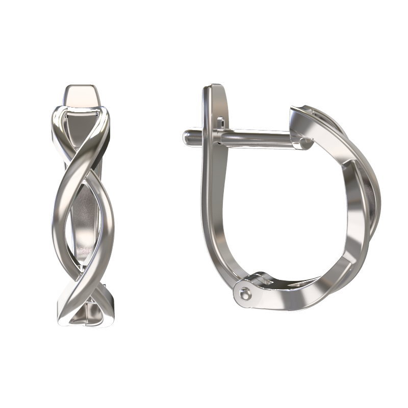 Серьги из серебра без вставок фото, цены