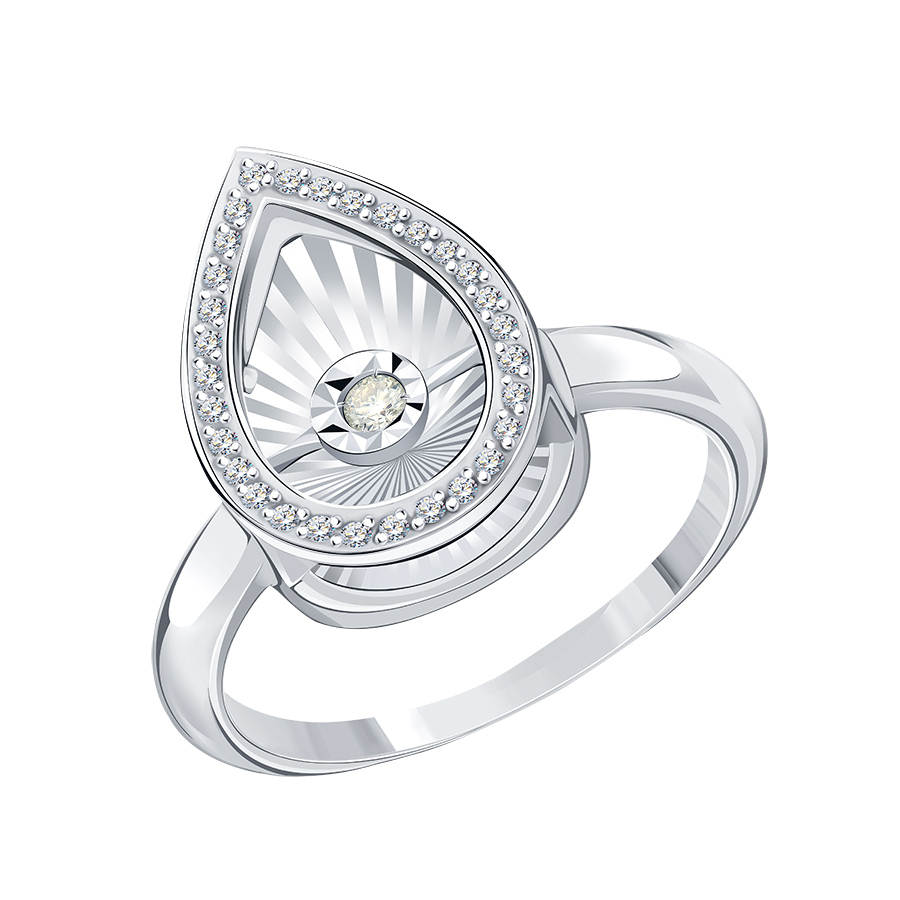 Кольцо из золота с камнем Бриллиант,  фото, цены