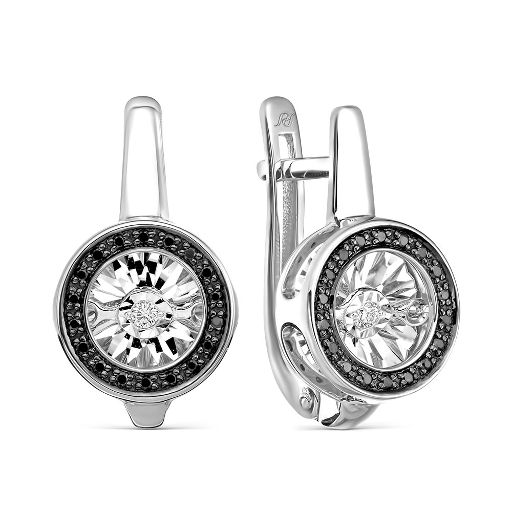 Серьги из золота с камнем Бриллиант,  фото, цены