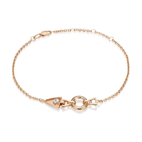 Браслет из золота с камнем Топаз фото, цены