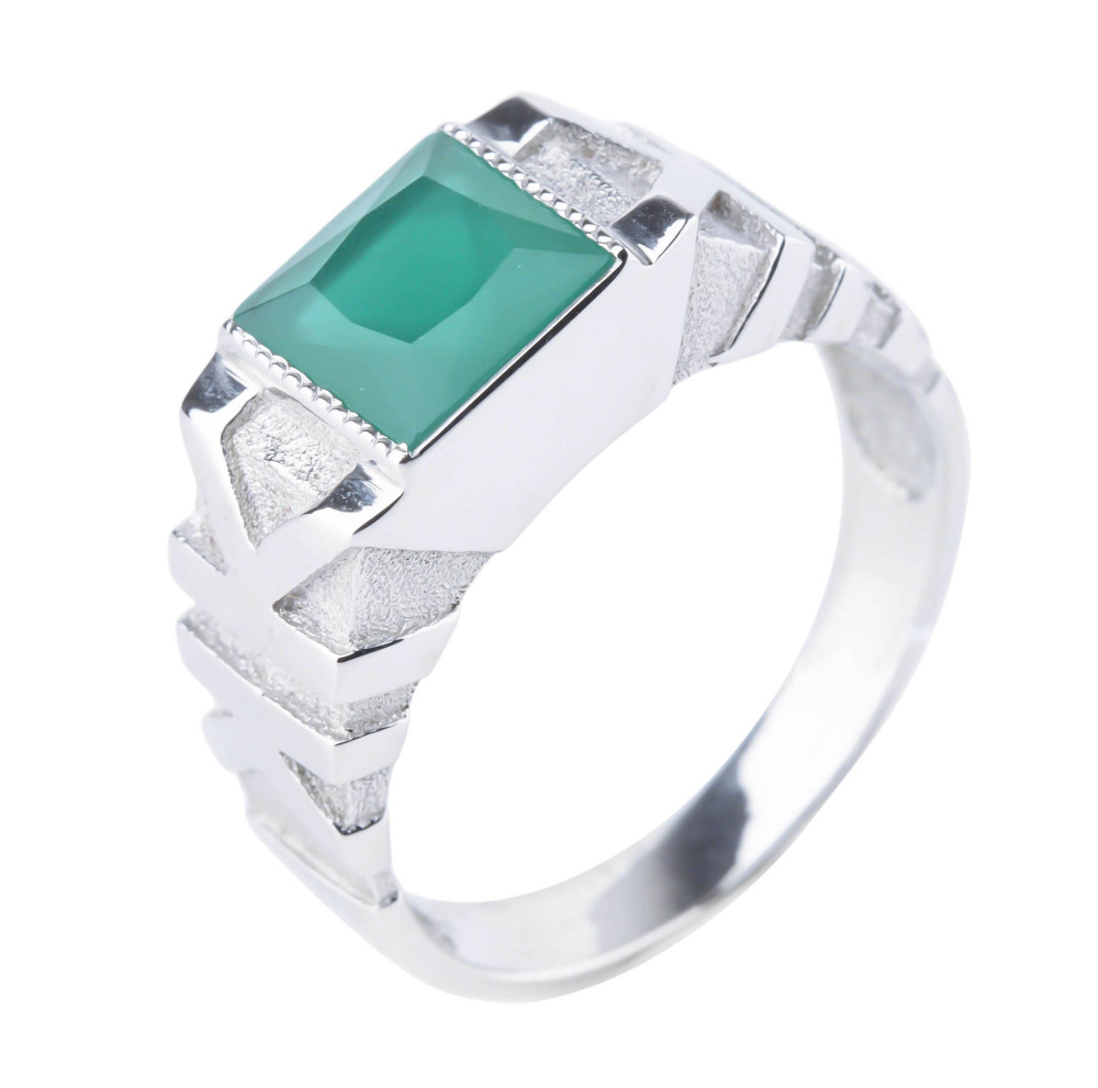 Печатка из серебра с камнем Раухтопаз фото, цены