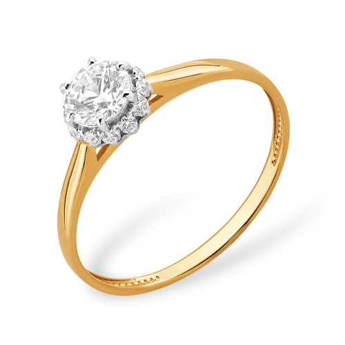 Кольцо из золота с камнем swarowski фото, цены