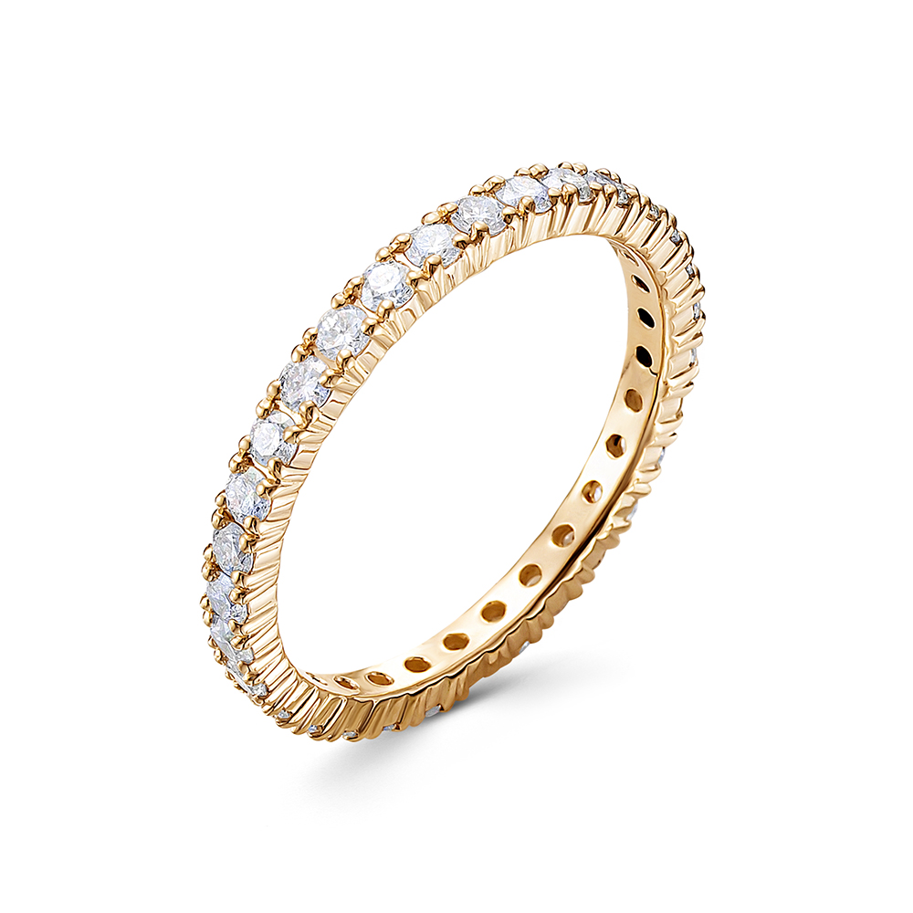 Кольцо из золота с камнем Бриллиант фото, цены