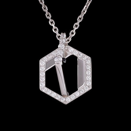 Подвеска из серебра с камнем Фианит фото, цены