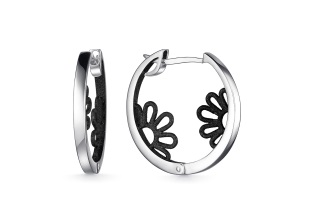 Серьги из серебра с камнем вставками эмали фото, цены