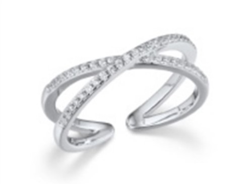 Кольцо из серебра с камнем Фианит фото, цены