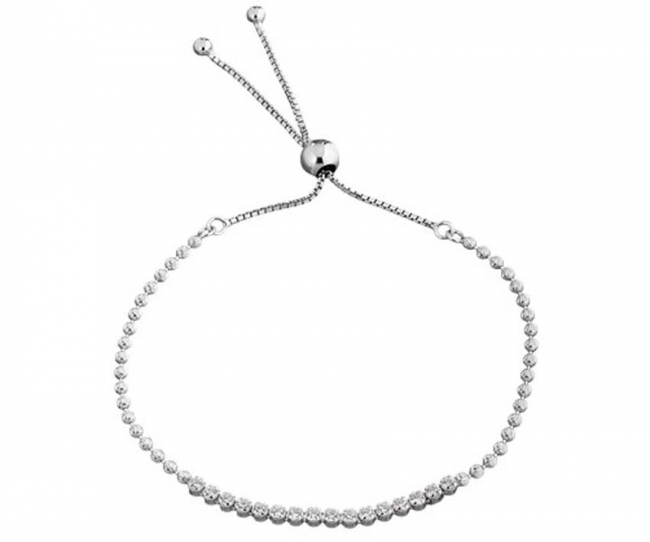 Браслет из серебра с камнем Фианит фото, цены