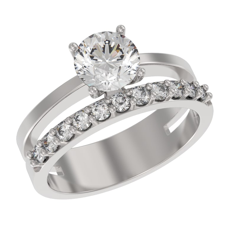 Кольцо из серебра с камнем Фианит фото, цены