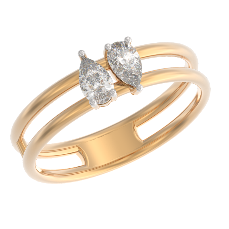 Кольцо из золота с камнем Фианит фото, цены