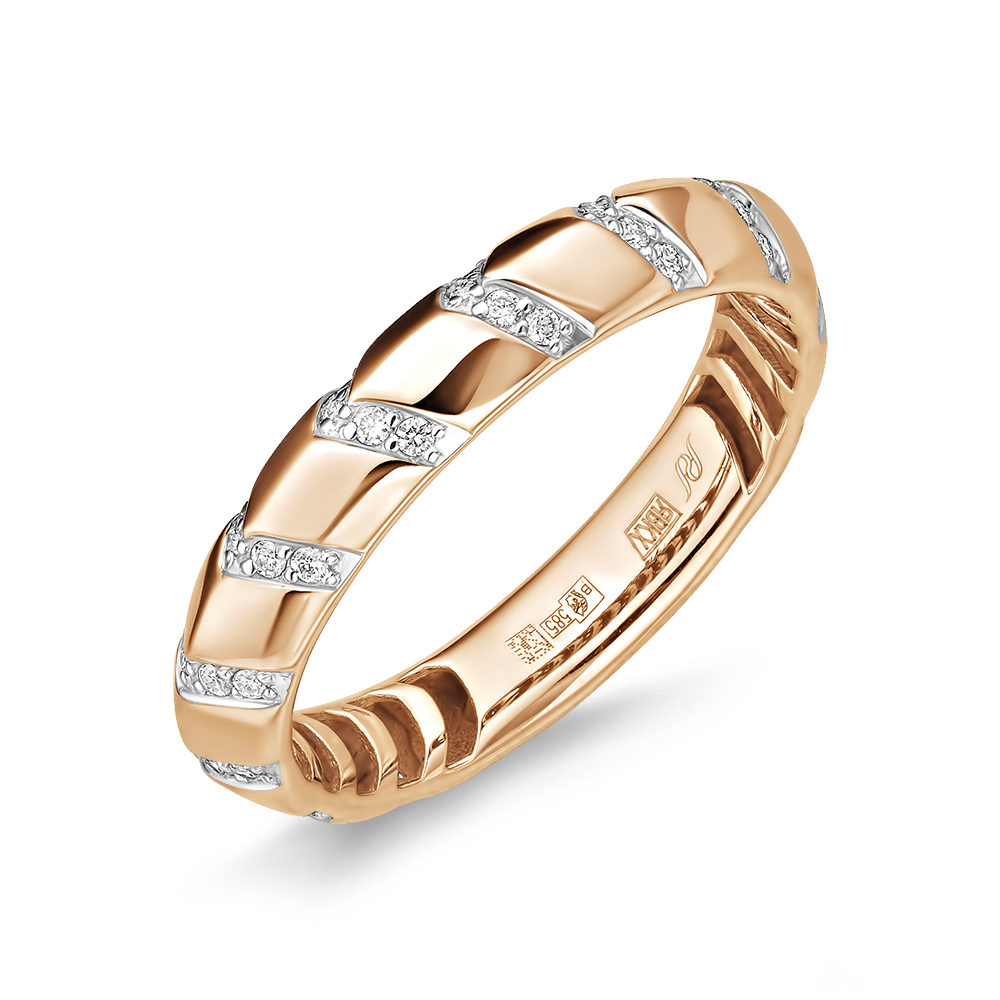 Кольцо из золота с камнем Бриллиант фото, цены