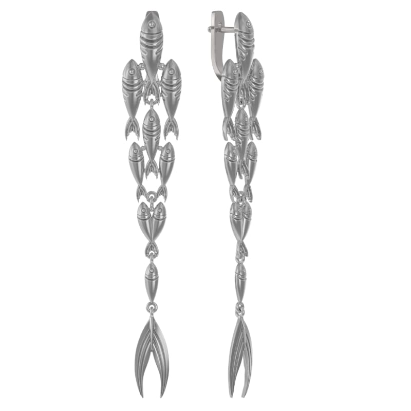 Серьги из серебра без вставок фото, цены