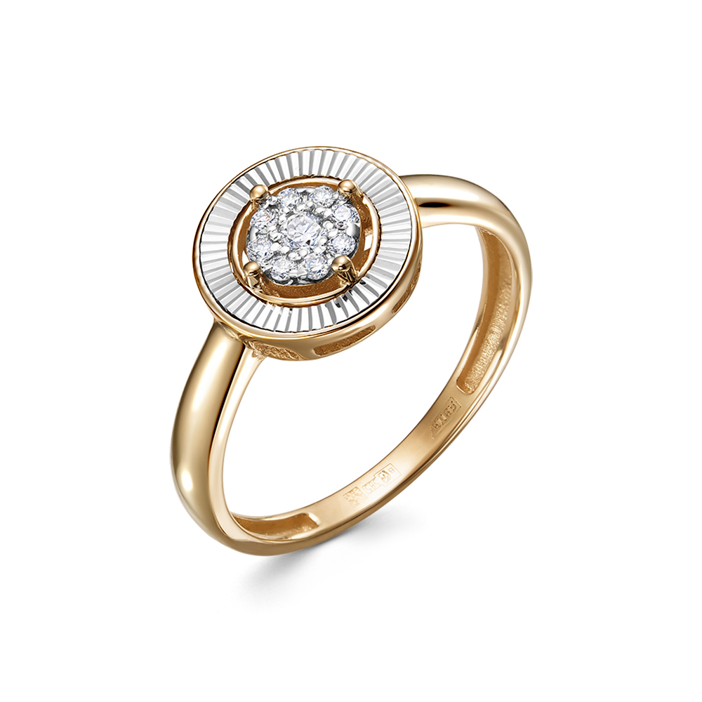 Кольцо из золота с камнем Бриллиант фото, цены