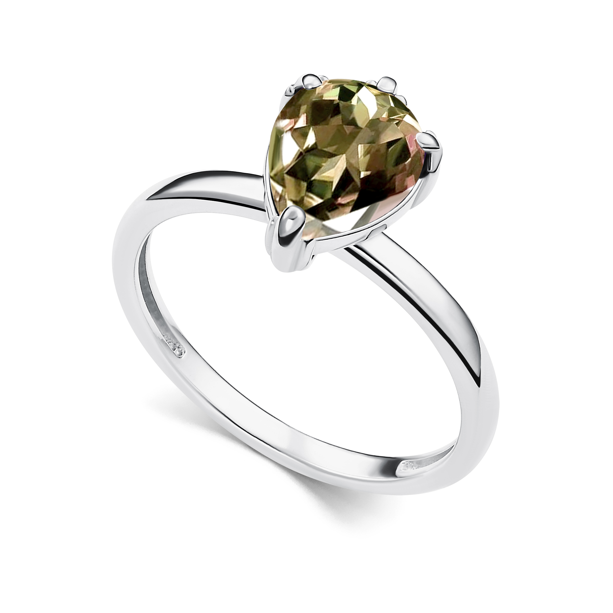 Кольцо из серебра с камнем Султанит и.в. фото, цены