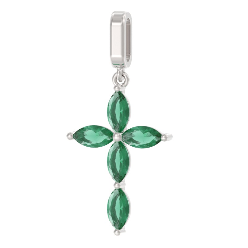 Кулон из серебра с камнем Фианит фото, цены