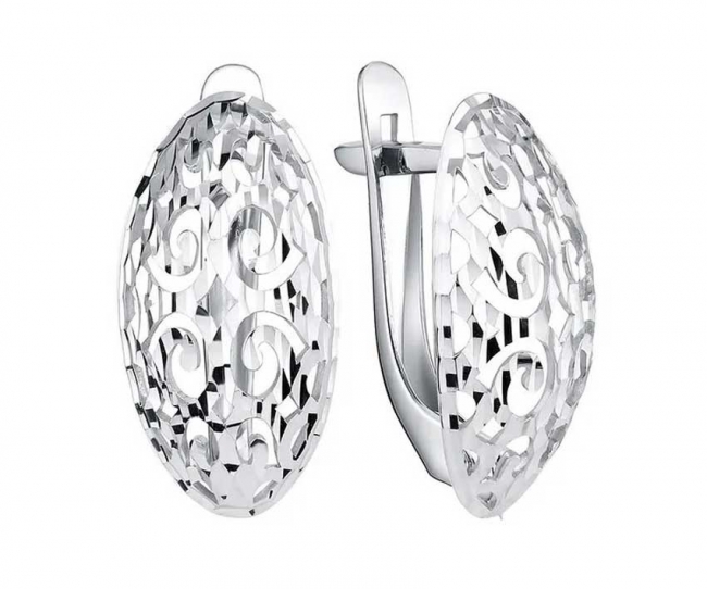 Серьги из серебра фото, цены