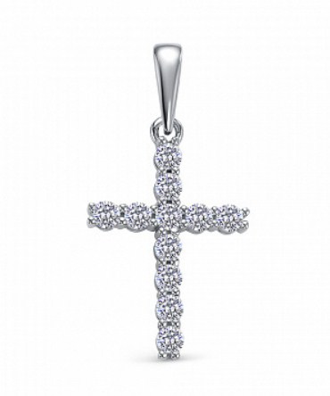 Подвеска из серебра с камнем Фианит фото, цены