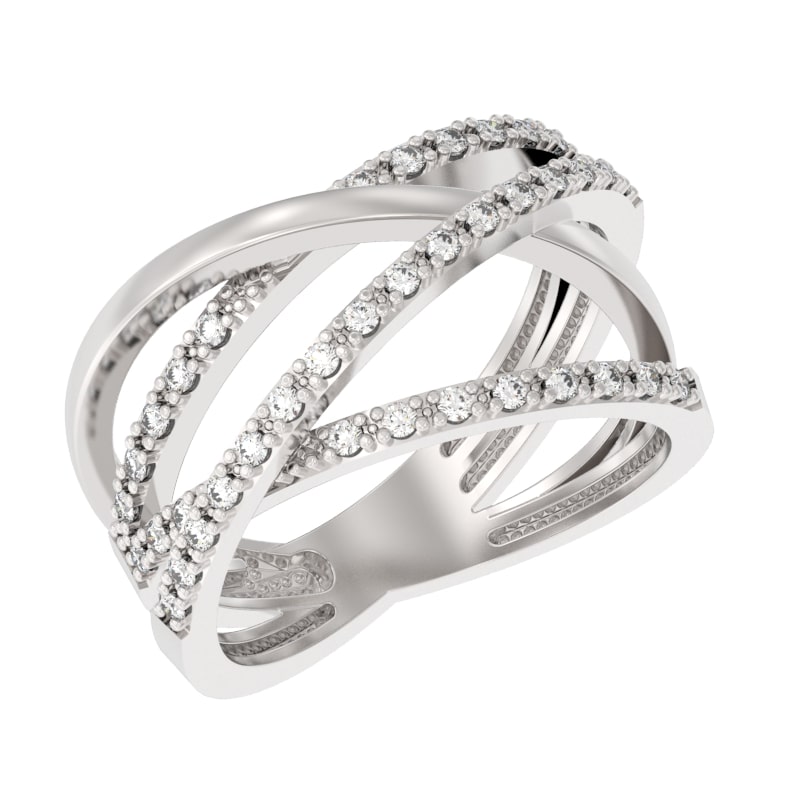 Кольцо из серебра с камнем Фианит фото, цены