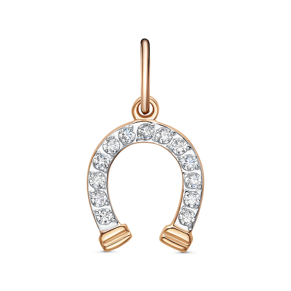 Подвеска из золота с камнем Фианит фото, цены