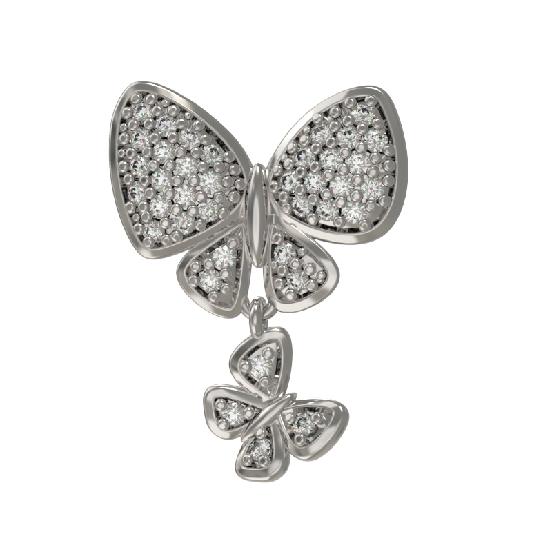 Подвеска из серебра с камнем Фианит фото, цены