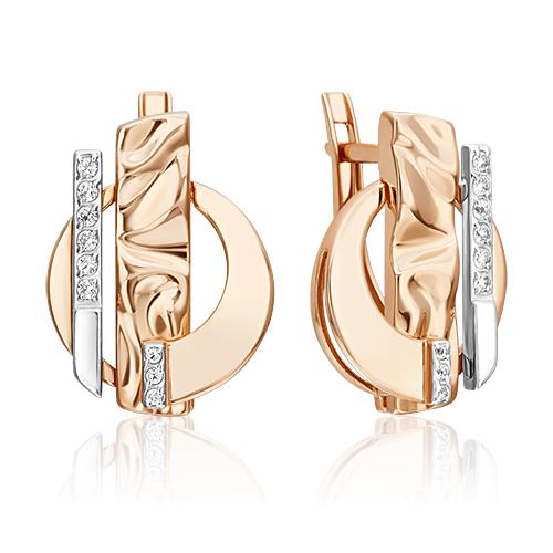 Серьги из золота с камнем Топаз фото, цены