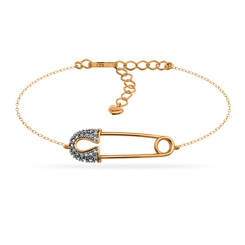 Браслет из золота с камнем Фианит фото, цены