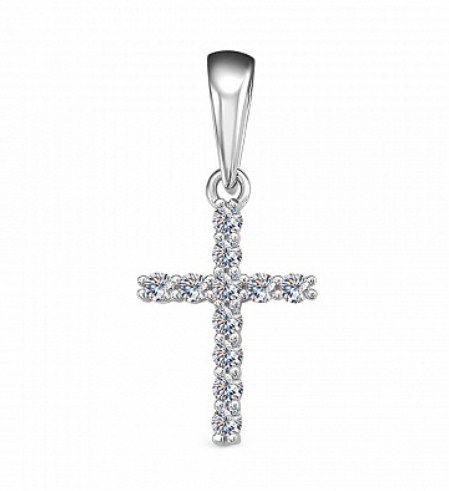 Подвеска из серебра с камнем Фианит фото, цены