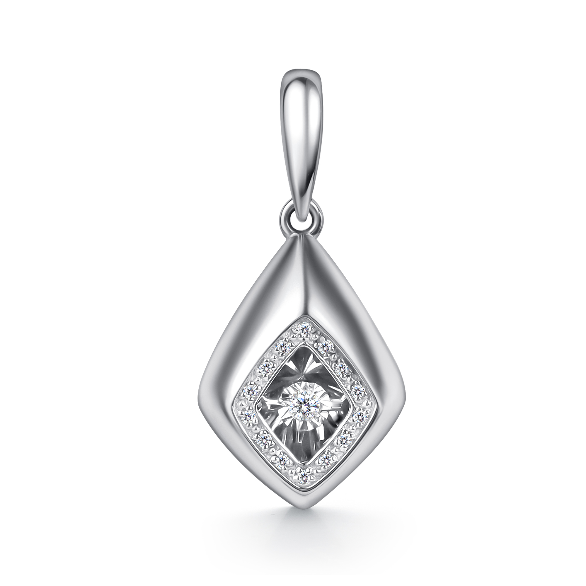 Подвеска из золота с камнем Бриллиант,  фото, цены